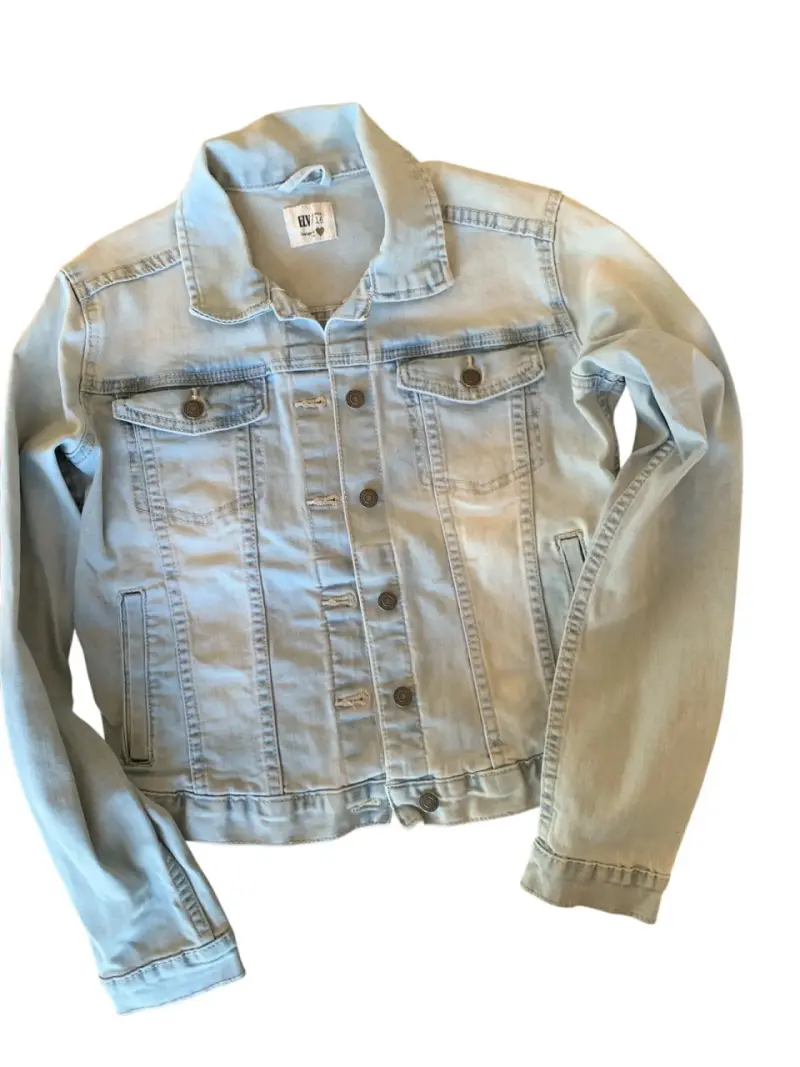 Chaqueta de mezclilla clara - 1