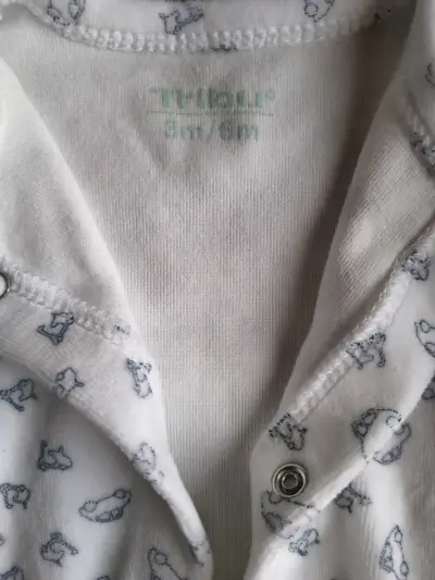 Enterito bebé blanco estampado - miniatura 2