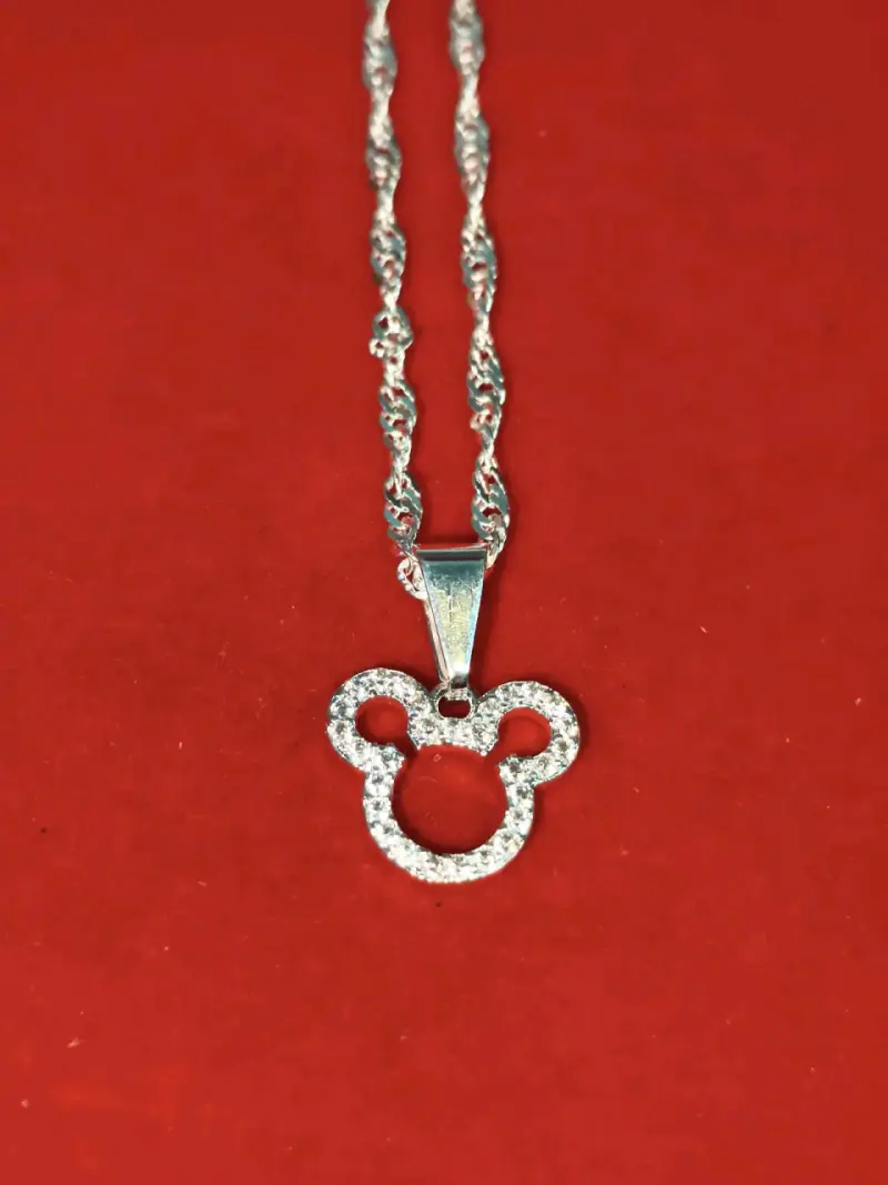 Collar de plata 925, nacional ,con dije - 1