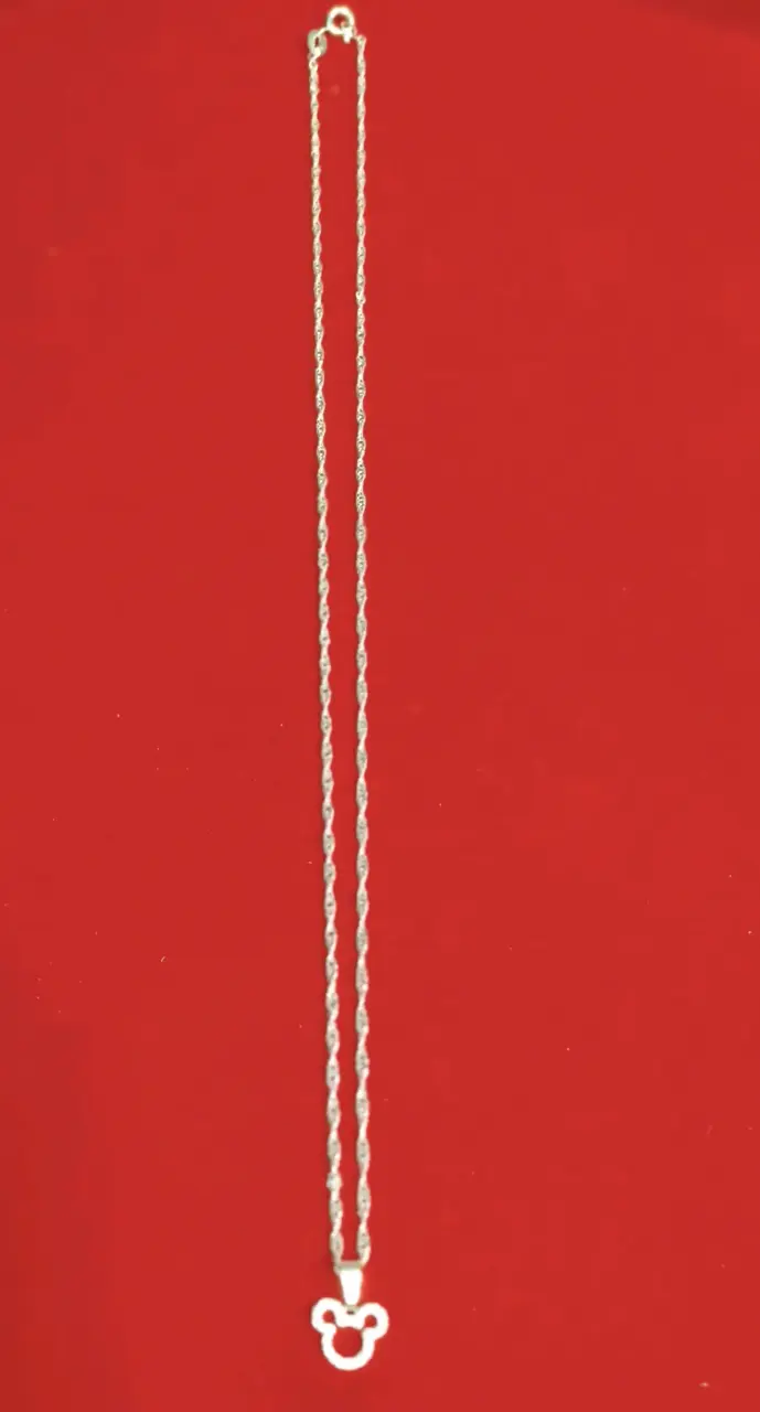 Collar de plata 925, nacional ,con dije - 2