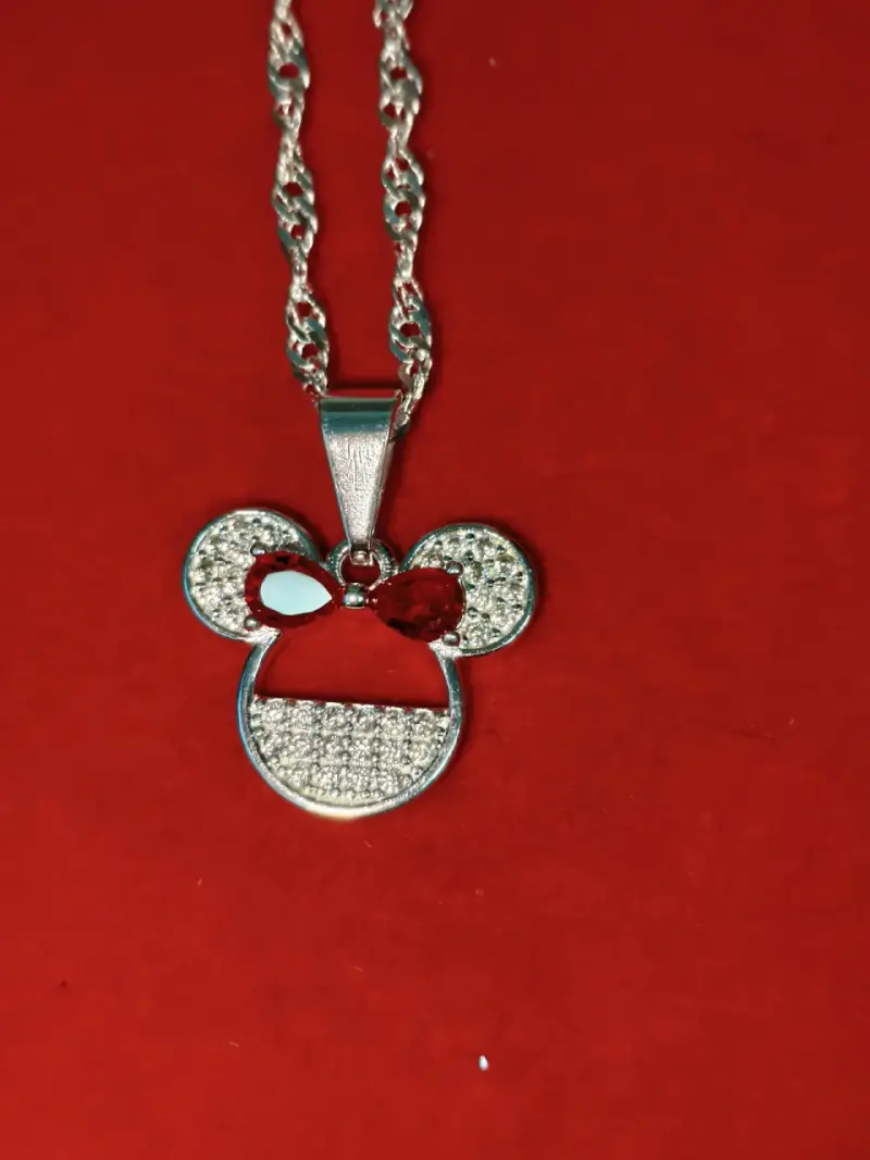 Collar con colgante, plata 925, nacional - 1