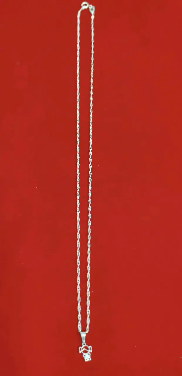 Collar colgante de plata 925, nacional niña - 2