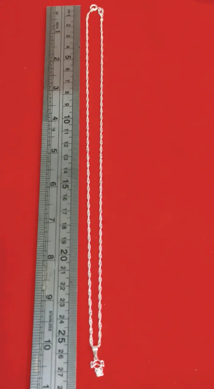 Collar colgante de plata 925, nacional niña - 3
