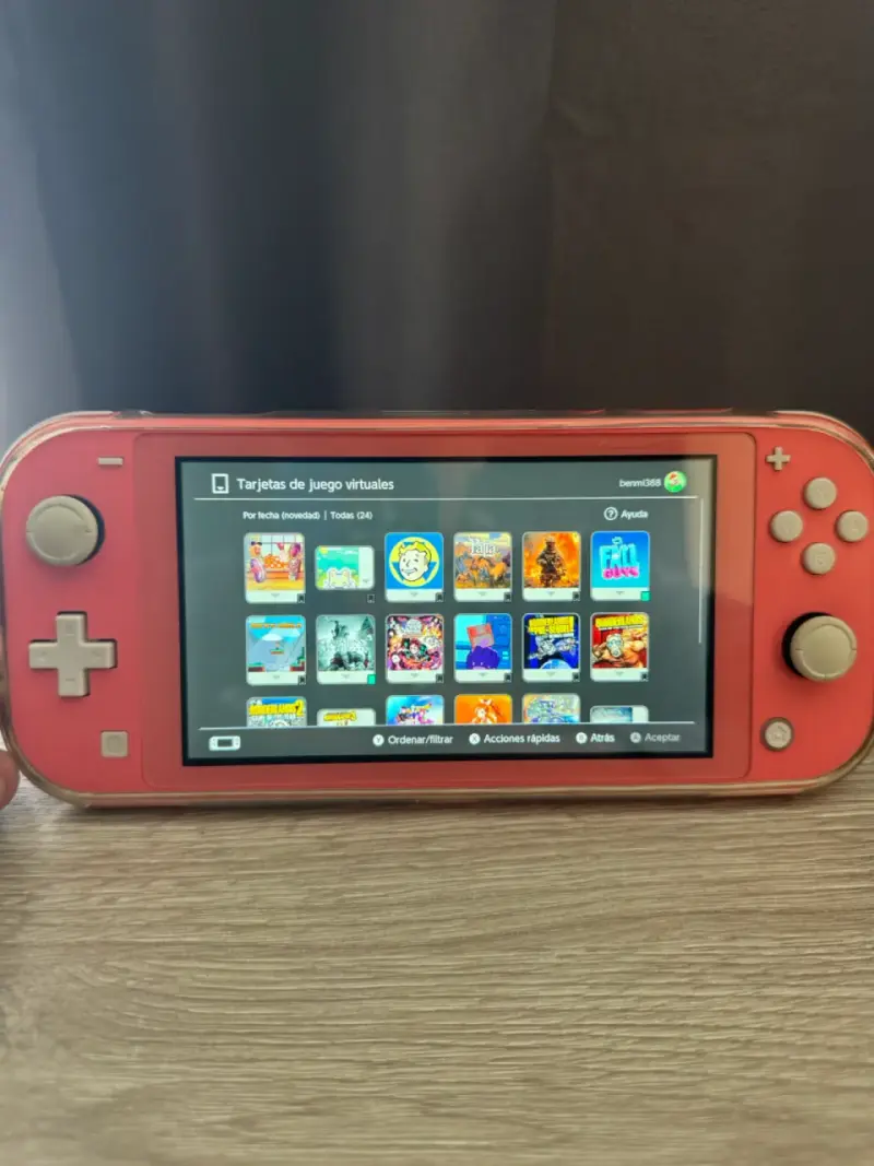 Nintendo switch lite 32gb con 12 juegos digitales - 1