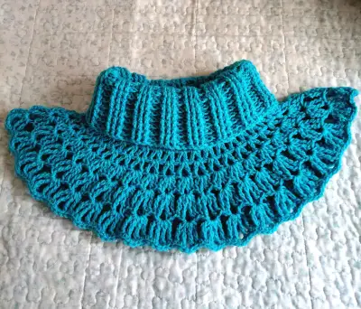 Cuello y chal tejido a crochet. - miniatura 1