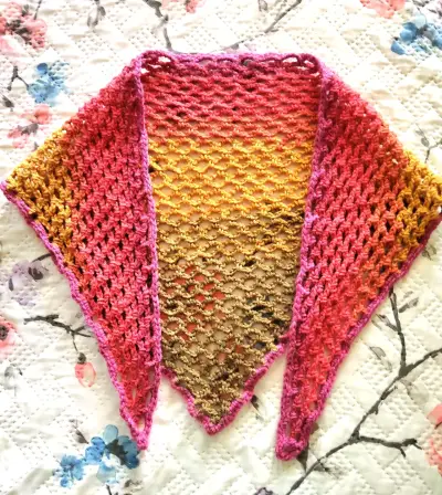 Cuello y chal tejido a crochet. - miniatura 2