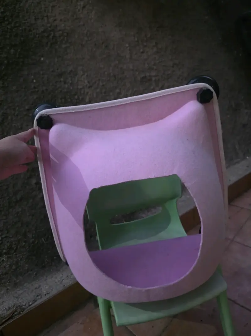 Cama golgante para gato rosada - 1