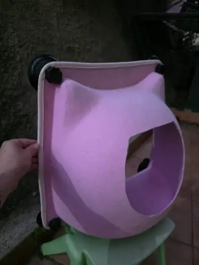 Cama golgante para gato rosada - miniatura 3