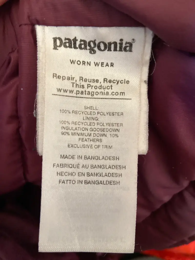 Chaqueta pluma patagonia mujer talla s - 3