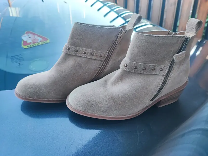 Botines de gamuza beige Marittimo - 2