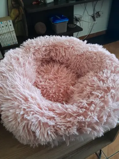 Cama rosada para mascotas - miniatura 1
