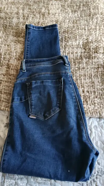 Jeans azul oscuro mujer - miniatura 1