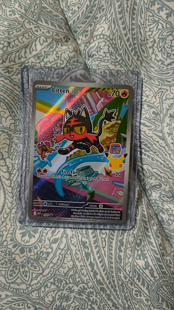 Carta Pokémon Litten holofoil