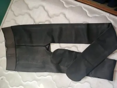 Pantys negras térmicas efecto piel - miniatura 1