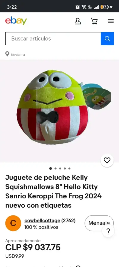 Squishmallow Keroppi - miniatura 3