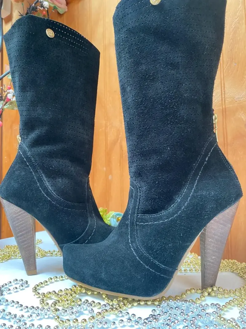 Botas negras de tacón alto Exótica - 2