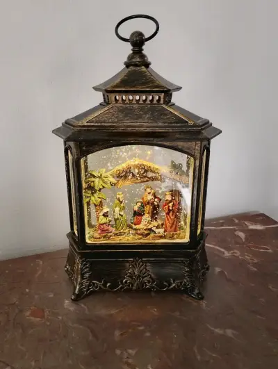 Pesebre navideño con luz - miniatura 5