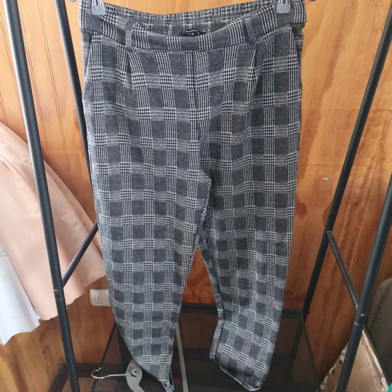 Pantalones de cuadros grises - 4