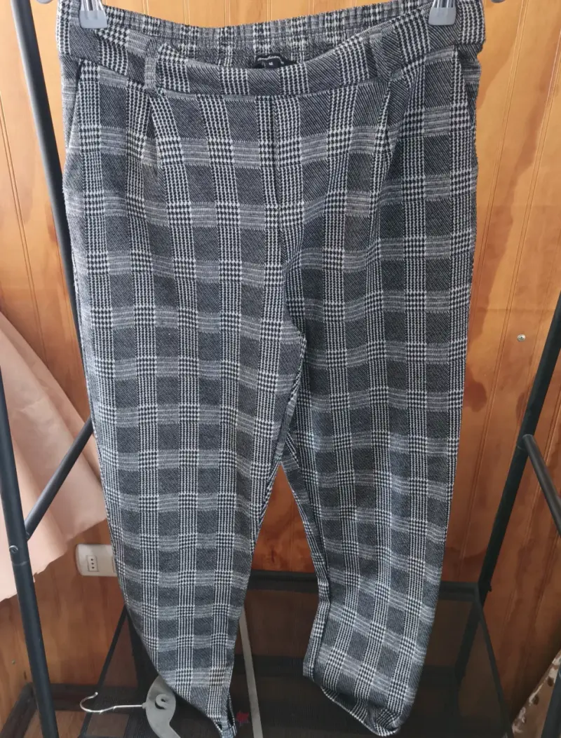 Pantalones de cuadros grises - 6