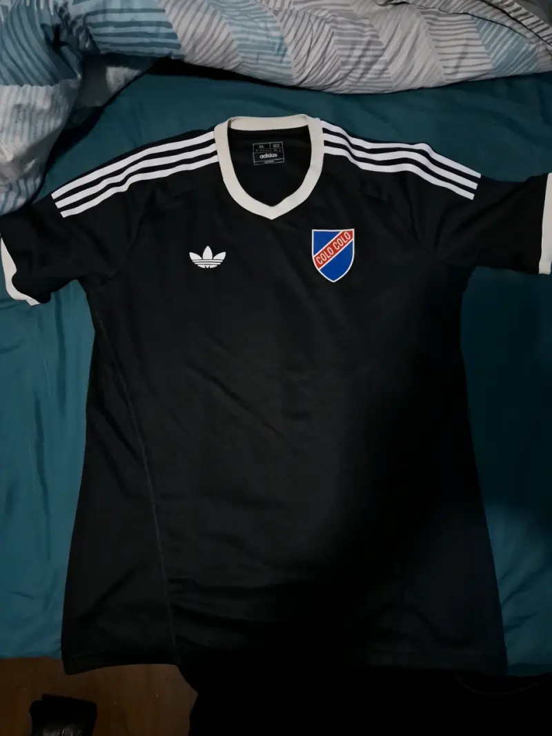 Camiseta negra de fútbol Adidas - 2