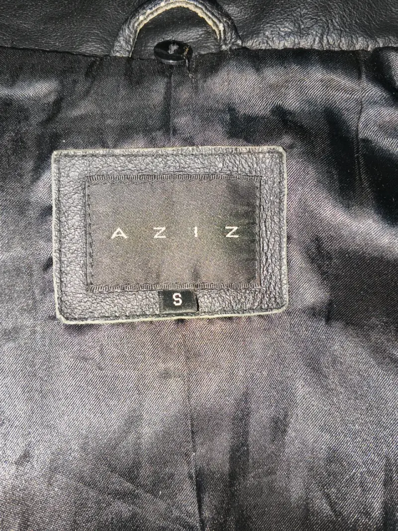Chaqueta de cuero negra - 4