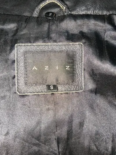 Chaqueta de cuero negra - miniatura 4