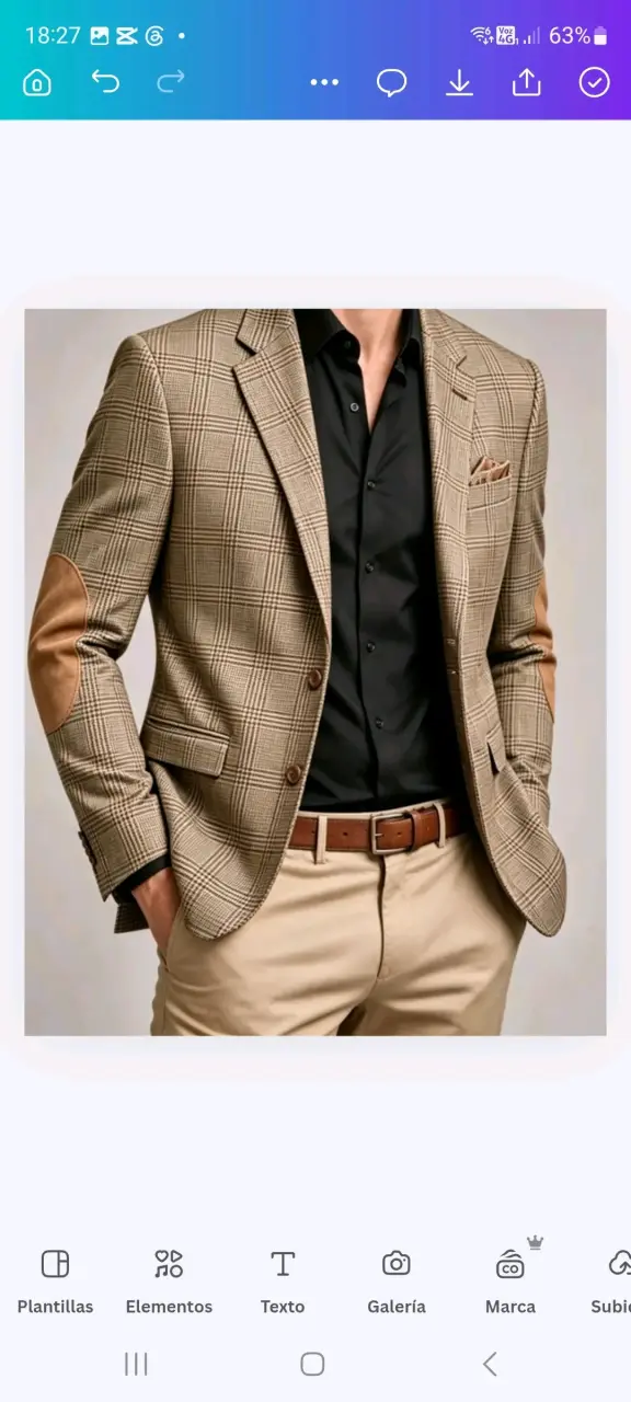 Blazer a cuadros elegante - 1