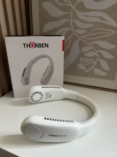 Ventilador de cuello Thorben blanco - miniatura 2