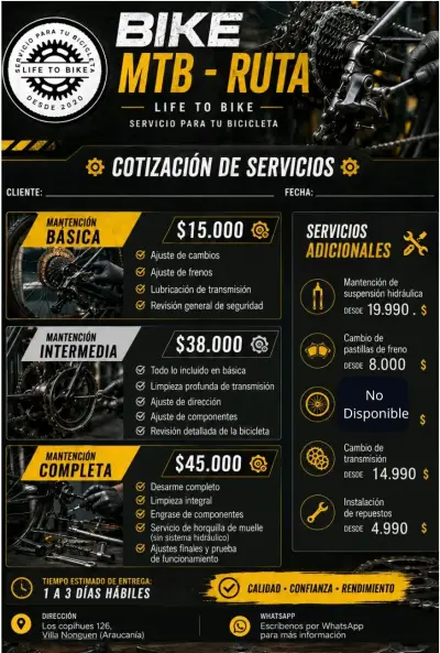 Servicio de mantención de bicicleta - miniatura 1
