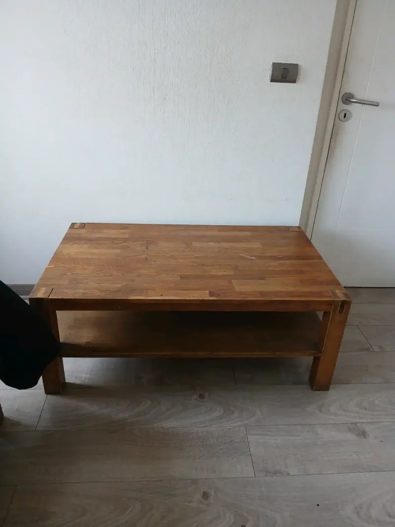 Mesa de centro madera sólida - 1
