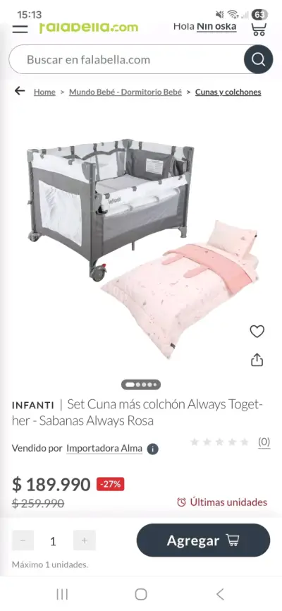 Pack Cuna Always INFANTI Gris - miniatura 4