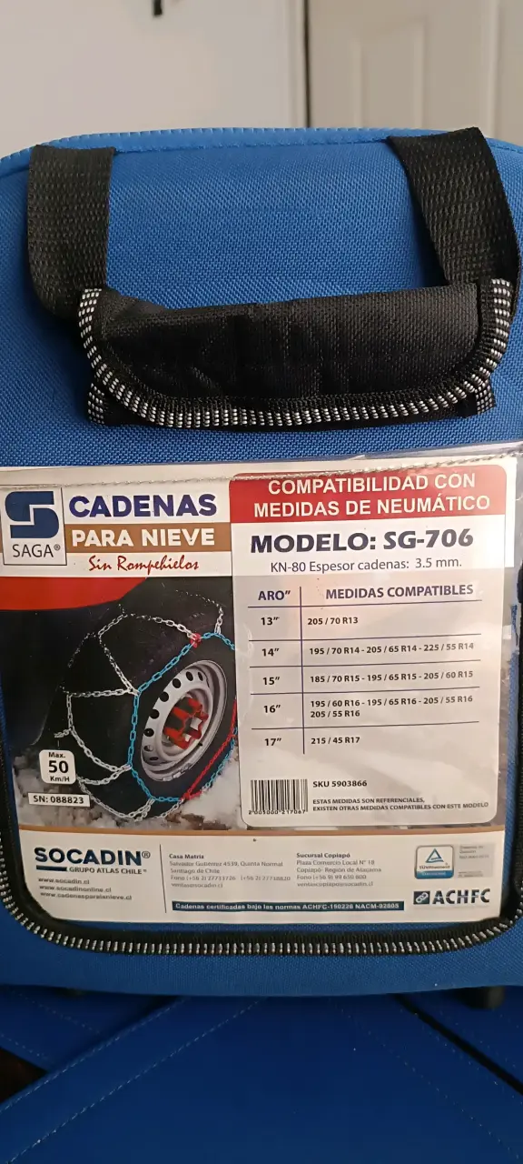 Cadenas de nieve para auto con spray - 4