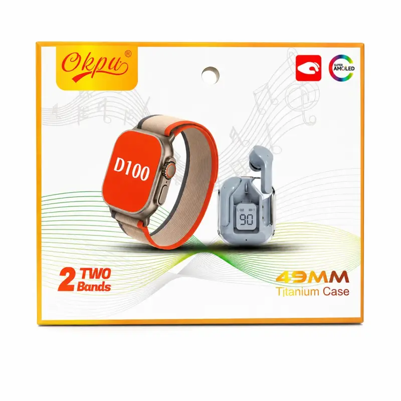 Reloj inteligente y audífono D100 - 1