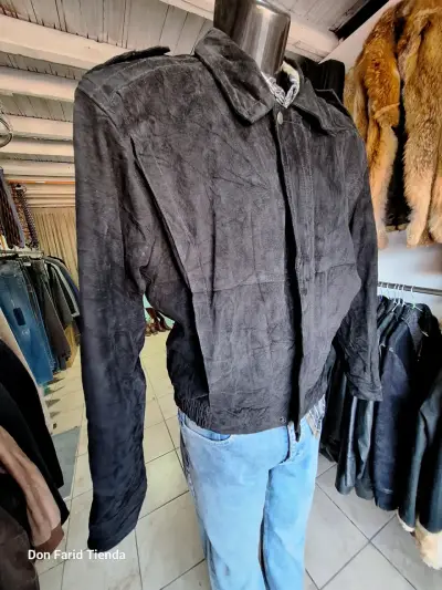 Bomber Jacket gamuza hombre - miniatura 3