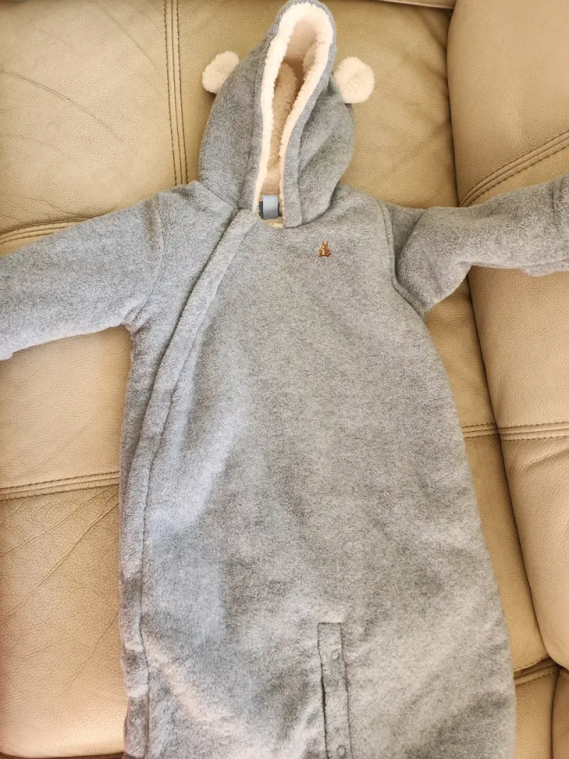 Saco de dormir para bebé gris - 1