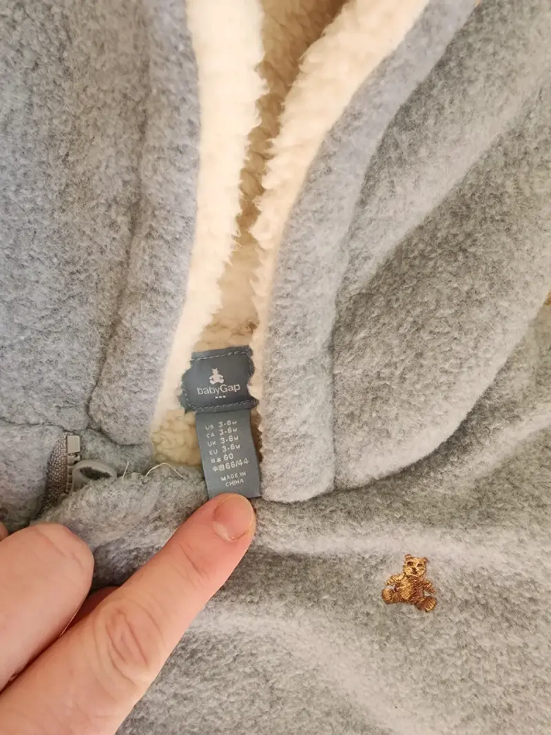 Saco de dormir para bebé gris - 2