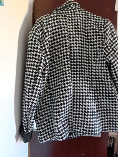 Blazer pata de gallo blanco y negro - miniatura 2