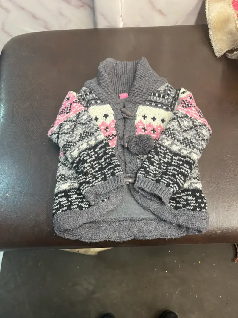 Abrigo infantil con diseño floral - 3