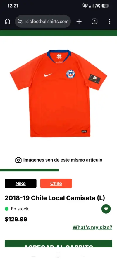 Camiseta Chile Local 2018-19 - miniatura 1