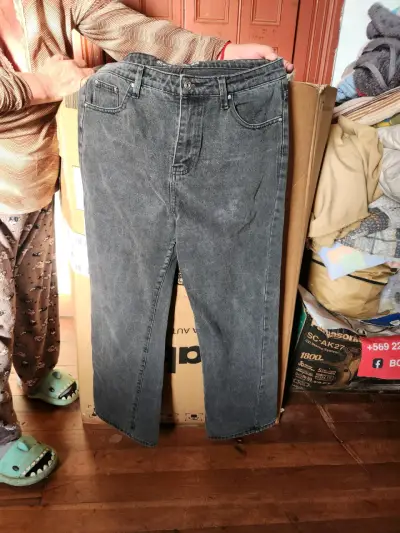 Jeans gris oscuro unisex - miniatura 2