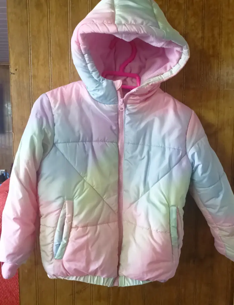 Chaqueta infantil forrada polar con capucha