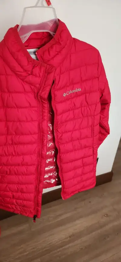 Chaqueta acolchada Columbia roja Niños Unisex - miniatura 4