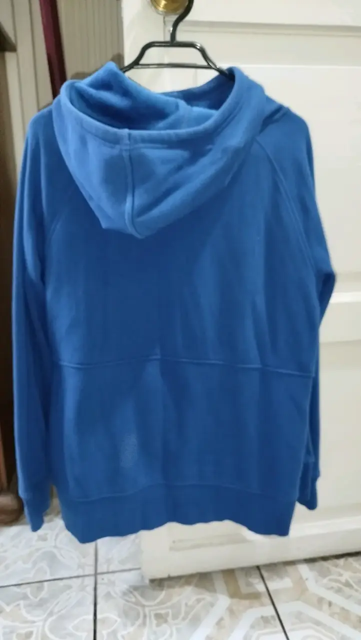 Poleron azul con capucha unisex - 2
