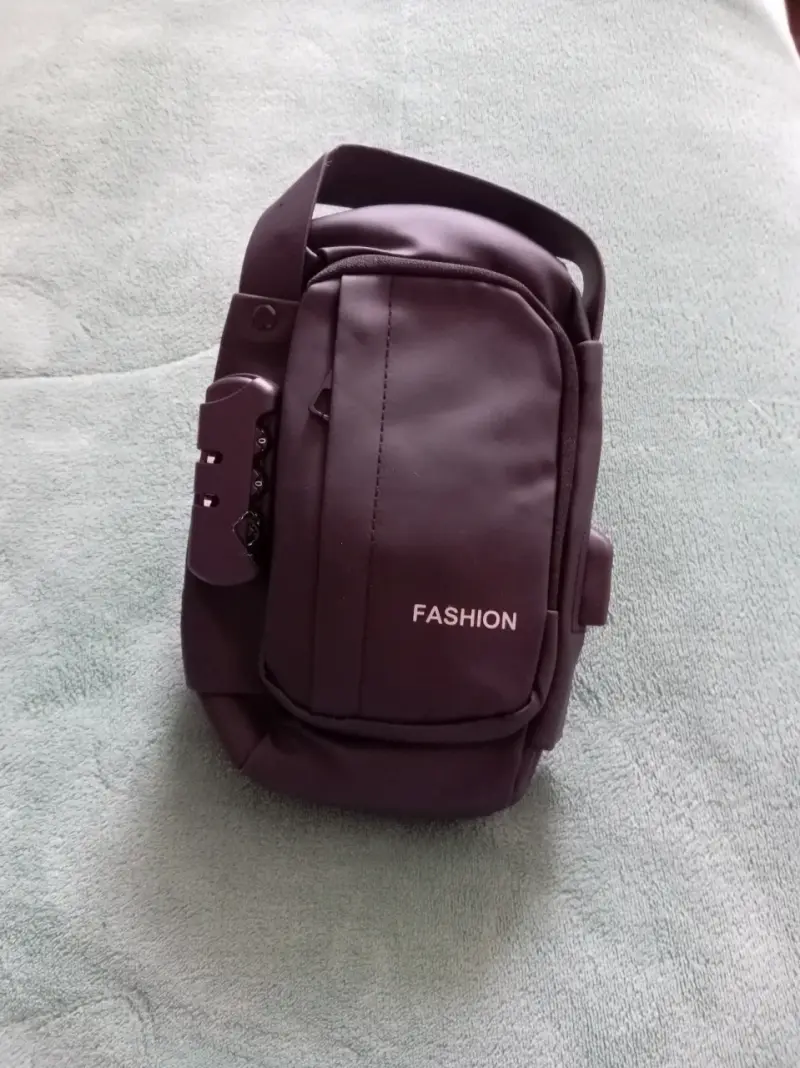 Bolso pequeño gris y marrón - 2