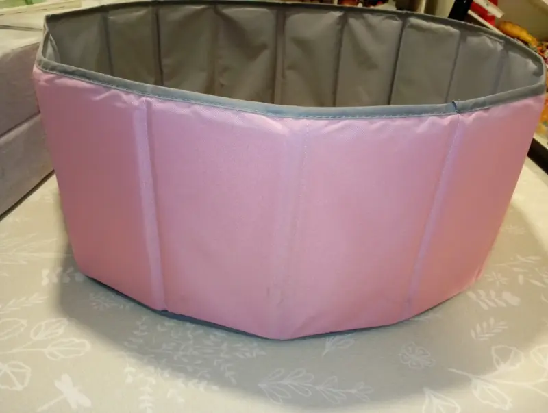 Piscina bebé plegable rosa para pelotas - 1