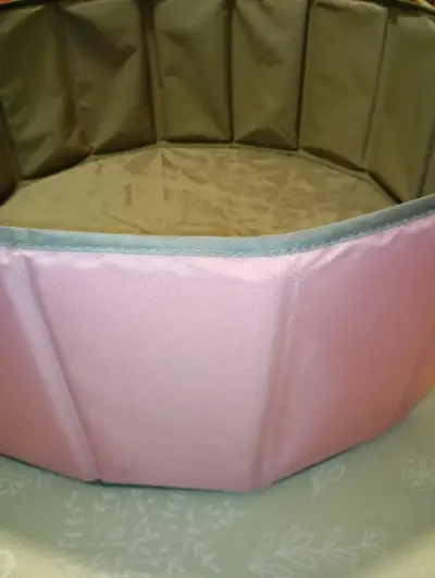 Piscina bebé plegable rosa para pelotas - miniatura 5