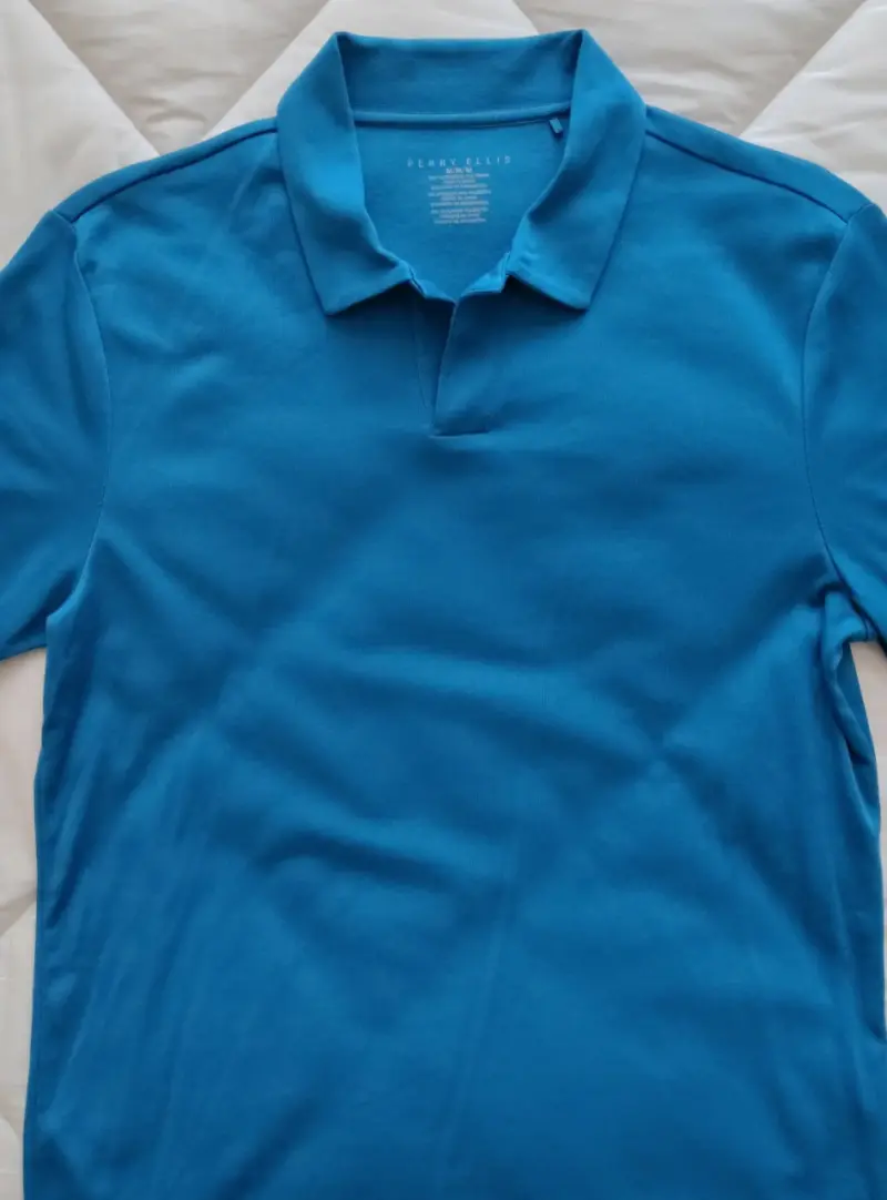 Polera polo azul Perry Ellis NUEVA - 1