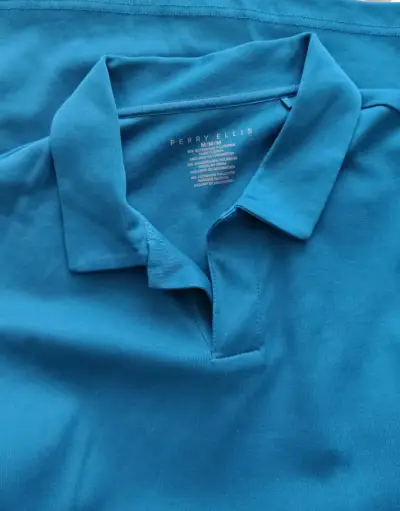 Polera polo azul Perry Ellis NUEVA - miniatura 2