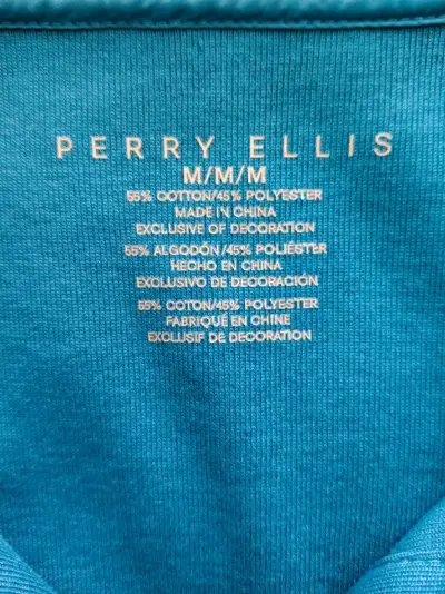 Polera polo azul Perry Ellis NUEVA - miniatura 4