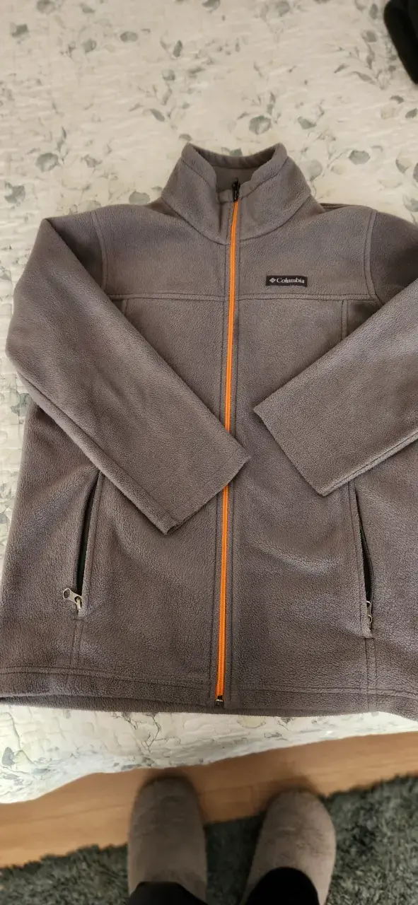 Chaqueta polar gris Columbia Unisex Niños - 1